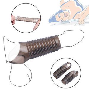 Manchon en spirale pour pénis, boucle de retard, Sexitoys pour hommes, anneaux péniens, fournitures pour adultes, éjaculation retardée, buse en lin, anneau de coq