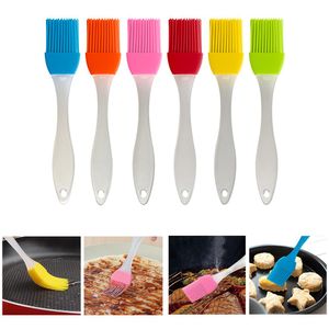 Split Silicone Oil Brush Grill Oil Sweep Tool Barbecue Pâtisserie Brosse avec Poignée Cuisson BBQ Outils Cuisine Accessoires LLD11657