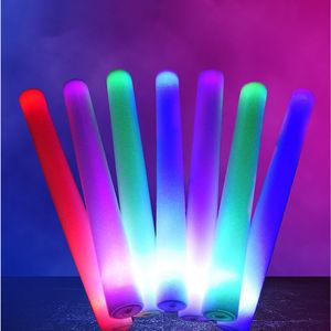 Éponge bâton lumineux bâton de couleur en gros concert mousse bâton flash bâton parti led bâton lumineux accessoires
