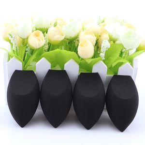 Aplicadores de esponjas Algodón 10pcs Aplicador de maquillaje negro Esponja súper suave Mezclador de polvo Base suave Contorno Mezcla Puff 230809