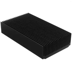 Grand dissipateur thermique en aluminium, cuillères 4.72X2.72 1.06 pouces/120 69 27 Mm, radiateur de refroidissement en oxyde noir, 22 ailettes