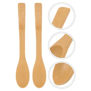 Cucharas Cuchara de miel de bambú Sal Pequeño Azúcar Condimento Mermelada Mezcla doméstica para pan casero