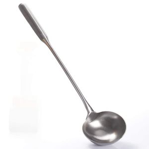 Cuillères Soupe Louche Wok Spatule la plus longue poignée Pelle Cuillère Antirouille Résistance à la chaleur Intégrale Formage Durable Inoxydable 230302