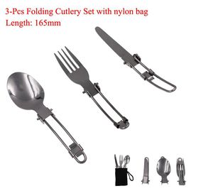 Spork fork spoon long cookware Picnic camp Portable cutlery tableware multi tool utensil backpack stainless steel flatware