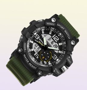 Sport G Watch Dual Time Men relojes 50m Relojes Masculinos Masculinos para hombres Choque de vigilancia Resistente Resistente Regalos X05248677954