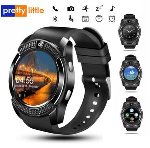 Sport Men Smart Watch V8 Card SIM CAME Android Réponse Arrondie Appel CAPAL CALL SMARTWATCH CARTECT FACTINE Tracker3723286