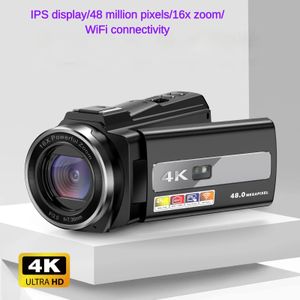 Caméras vidéo d'action sportive Appareil photo numérique 4K Wifi Full HD Écran tactile Enregistreur DV Rotation à 270 degrés Prise de vue nocturne Zoom Kamera 231212