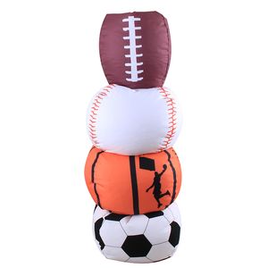 Sac de rangement pour balles de sport Party Favor Baseball Football Rugby Basketball Grande capacité Bean Bag 18 pouces