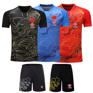 Sports Chine Dragon Table Tennis Jerseys Shorts hommes Femmes enfants enfants Ping Pong Jersey Table Tennis Shirt Sport Soccer Shirt 240402