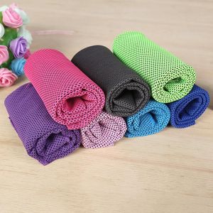 Serviette froide de sport refroidissement rapide fitness course absorption de la sueur cool froid alpinisme en plein air soie glacée serviettes de sport à séchage rapide unisexe