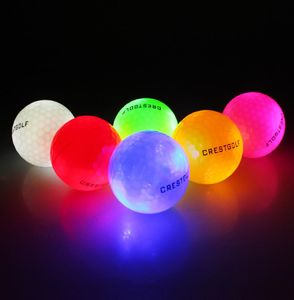 Sports Entertainment 10 Pack Crestgolf Flashing Glowing Golf Ballnight Glow Flash Light Up LED Golf Ballsix Couleur pour votre C4019446