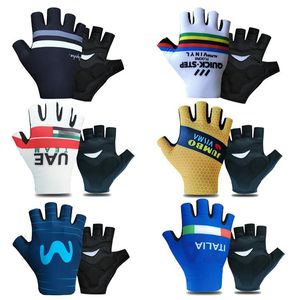 EAU TOUR DE FRANCE Ciclismo Guantes de medias dedo en bicicleta al aire libre Anti -slip Gloves Women and Mens Sports and Fitness 230925