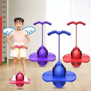 Sports Outdoor Games Toys Children Bouncing Ball avec Handle et Pump Balance Plateforme Bouncy Jump Pogo Ball For Kids Playground 240327