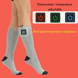 Chaussettes de sport respirantes, chauffage électrique, bas thermiques Anti-froid pour les pieds, hiver, 231030