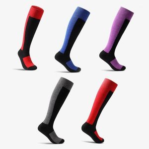 Sports Socks Men Women Long Soft Anti Slip Elastic Hiking Thickened Winter Warm Adult Skiing Sock Artificial Wool Breathable Outdoor1