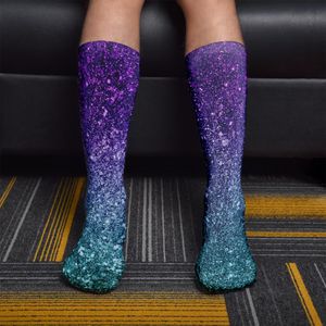 Chaussettes de sport nouveauté Design imprimé 3D été femmes longues haute qualité unisexe cyclisme Hip Hop élastique coton mollet hommes