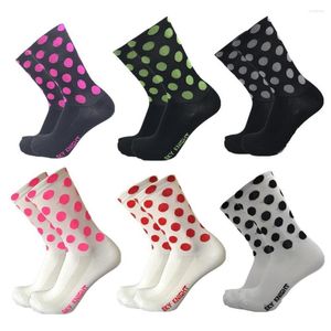 Sports Socks Professional Dot Cycling Riding Running Outdoor Compression Basketball Senderismo
