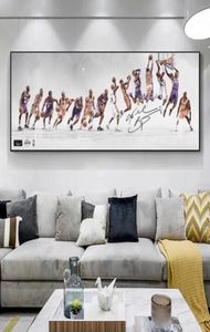 Deportes estrella arte lienzo pintura jugador de baloncesto carteles e impresiones imágenes artísticas de pared para sala de estar adolescente Cuadros decoración del hogar5320346