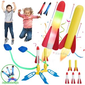 Sports Toys Flying Rocket Launcher Toy for Children Jump Pump Launching Eva Foam Soaring Rocket Parent Child Sports Toys Outdoor Fun Sports 231023