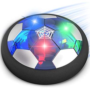 Juguetes deportivos Hover Balón de fútbol Actualización flotante interior Fútbol de aire recargable con luz LED colorida y parachoques de espuma suave