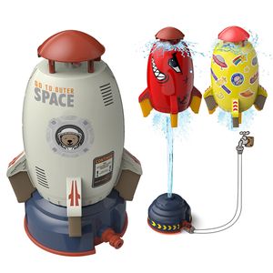 Sports Toys Water Spray Flying Rocket er Outdoor Sprinkler Toy Kids Garden Lawn Playing Fun Jet Gift 230705