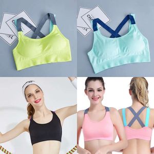 Sports en gros tasse complète entièrement top top à trait de choc en arrière Push-up Pushout for Women Gym Running Jogging Yoga Fiess Bra