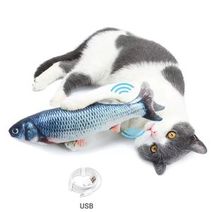 Spot 26cm gato juguete para mascotas carga USB simulación eléctrica baile móvil pez pez juego regalo interactivo