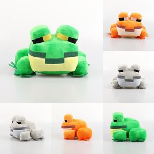 Spot Cross Brord Minecraft Frog Pillow Game Series Créer un bloc de grenouille mondiale Multi couleur drôle peluche
