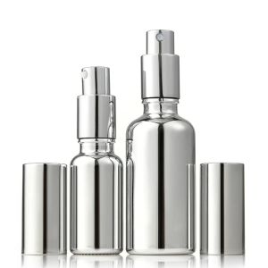 Botella de spray Botella de perfume Atomizador de alta calidad Botella de bomba recargable vacío 5 ml-100ml Silver Small Desodorant Recipe Viajes