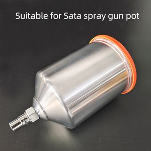 Pistolets de pulvérisation adaptés au pot de pistolet de pulvérisation SATA, matériau en alliage d'aluminium sur l'interface de boucle de pot, accessoires allemands, boîte de 600 ml 230912