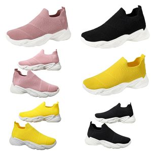 Printemps et automne nouvelles chaussures pour femmes transfrontalières chaussures décontractées chaussures d'étudiant respirantes pour enfants chaussures de sport polyvalentes coréennes noir jaune