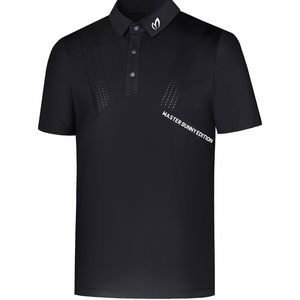 T-shirt de golf à manches courtes d'été 2 couleurs tissu à séchage rapide