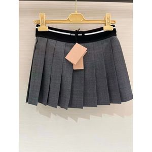 Falda plisada de línea A para niñas de la Academia Británica de lujo de primavera y verano