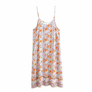 Vêtements de printemps pour femmes en gros robe à suspension imprimée en rayons Jupe courte 110