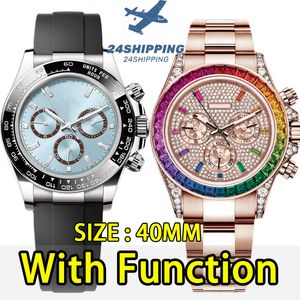 Montres de créateurs pour hommes de haute qualité Sport 40 mm Mouvement automatique Fashion Fashion Arafroproof Ceramic Ring Sapphire Design Montres Armbanduhr Cadeaux Couples Montres