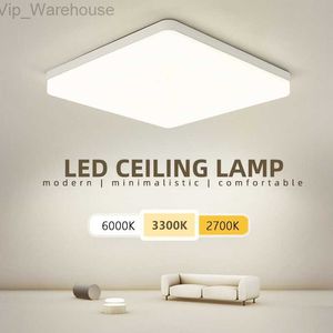 Lámparas de techo LED cuadradas para sala de estar, 48W, 36W, 24W, 18W, luz de techo moderna, 110V, 220V, luces para dormitorio, baño, cocina, iluminación HKD230825