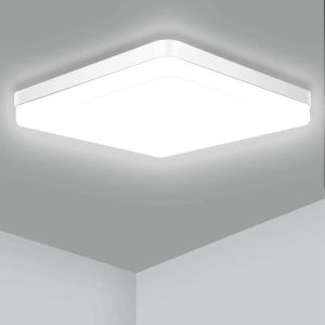 Plafonnier LED carré pour chambre à coucher, blanc neutre, blanc froid, blanc chaud, 48/36/24/18W