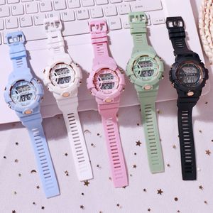 Bonitos relojes para niños, reloj Digital para niños, regalo para niñas, reloj de pulsera deportivo luminoso resistente al agua, reloj con alarma LED para mujeres