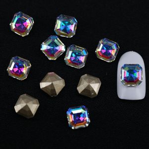 Carré octogonal inférieur en diamant nail art accessoires à fond plat en diamant en diamant bricolage accessoires de téléphone mobile autocollants accessoires de diamant matériaux
