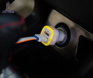 Carré chargeur de voiture deux chargeur USB rapide charge monté sur véhicule chargeur mobile LED s'allume pour iphone 5 5s 6 htc samsung 100pcs / lot