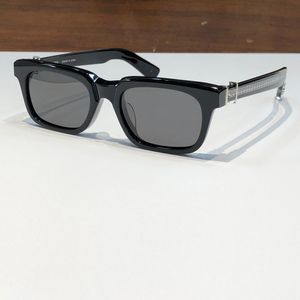 Gafas de sol cuadradas Montura plateada negra Lente gris oscuro Hombres VER EN TÉ Gafas de sol de moda Sombras de sol Sonnenbrille Sunnies Gafas de sol UV400 Gafas con caja