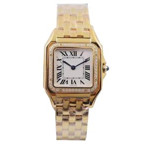 Cuadrado gracias reloj de mujer relojes de oro plateado reloj de alta calidad regalo zafiro montre luxe Reloj de mujer de moda Movimiento de cuarzo Reloj de diamantes magnífico noble