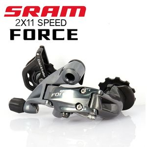 SRAM Force 22 2x11 Speed ​​Road Bicycle Groupset Bread Derilleur Medium Middle Middle Cage Aluminium Exact Agtuation Silver Bike Kit Part 231221