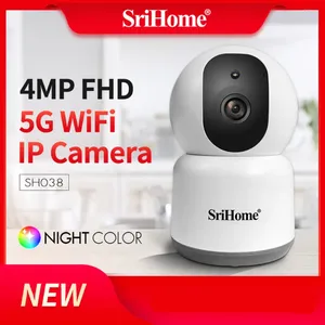Sricam SH038 HD 4.0MP 5G Wifi cámara IP 360 ° Móvil a distancia vista interior Monitor de bebé noche Color Video vigilancia CCTV
