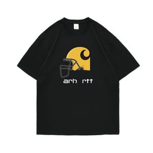 SS New Arhart T-shirt Classic LOGO Imprimé Petit Stand Couple T-shirts à manches courtes Pull fin Col rond Polyvalent T-shirts à manches mi-longues Top