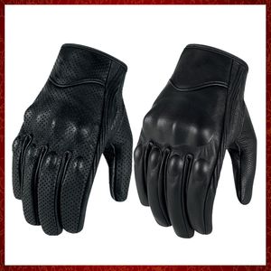 ST227 gants de moto en cuir tactile hommes véritable peau de chèvre sport cyclisme gant moto course