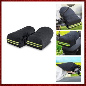 ST228 Motorcycle Handlebar Muffs Summer 3D Oxford Waterproof Sun Protection Gloves With Reflective Strip Design Motorcycle Gloves