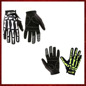 ST250 nuevos guantes de calavera con dedos completos, patrón de esqueleto, bicicleta, ciclismo, motocicleta, carreras, guantes para montar en bicicleta, manopla