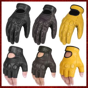 Guantes de piel de oveja ST442 para motocicleta, impermeables, transpirables, para scooter chopper, guantes de cuero anticaída para moto BMW