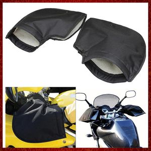 Guantes de manillar de mano para motocicleta ST448, 32x27x2,5 cm, cubiertas de terciopelo a prueba de viento para invierno frío, empuñadura para manillar de motocicleta/Scooter